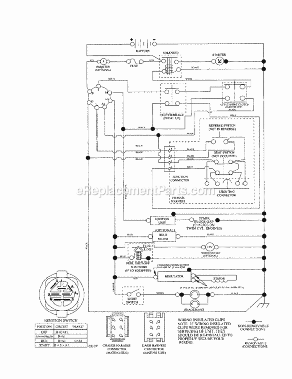 Page K Diagram and Parts List for 917256791  Craftsman Lawn Tractor