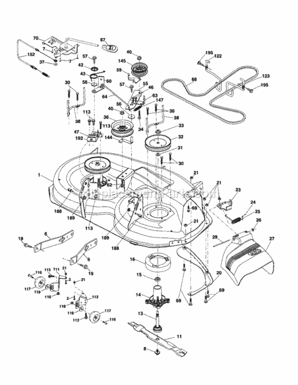 Page G Diagram and Parts List for 917256791  Craftsman Lawn Tractor
