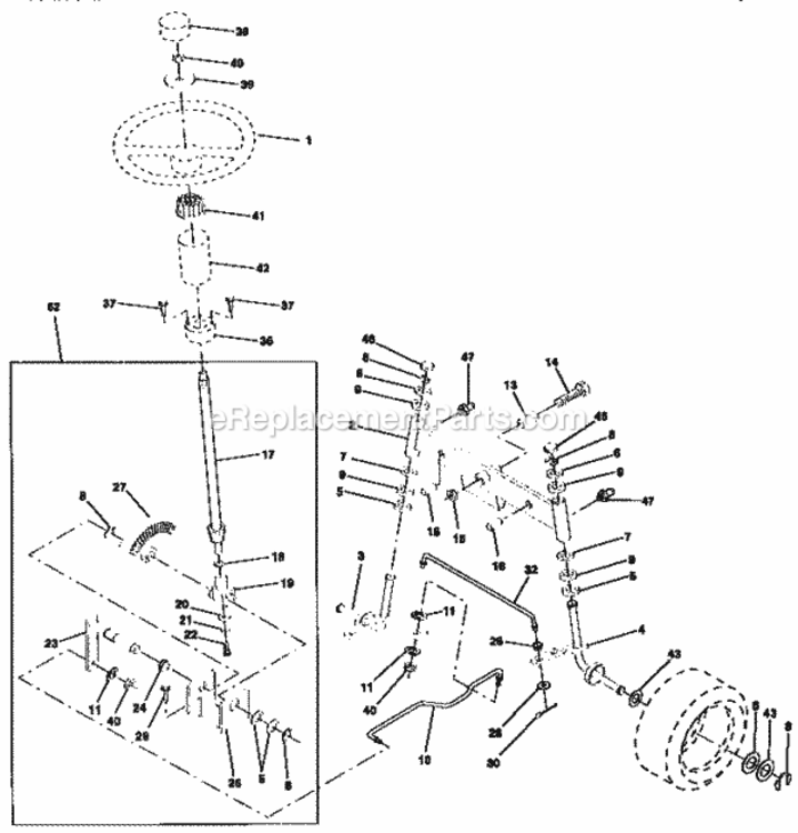 Page D Diagram and Parts List for 917256811  Craftsman Lawn Tractor