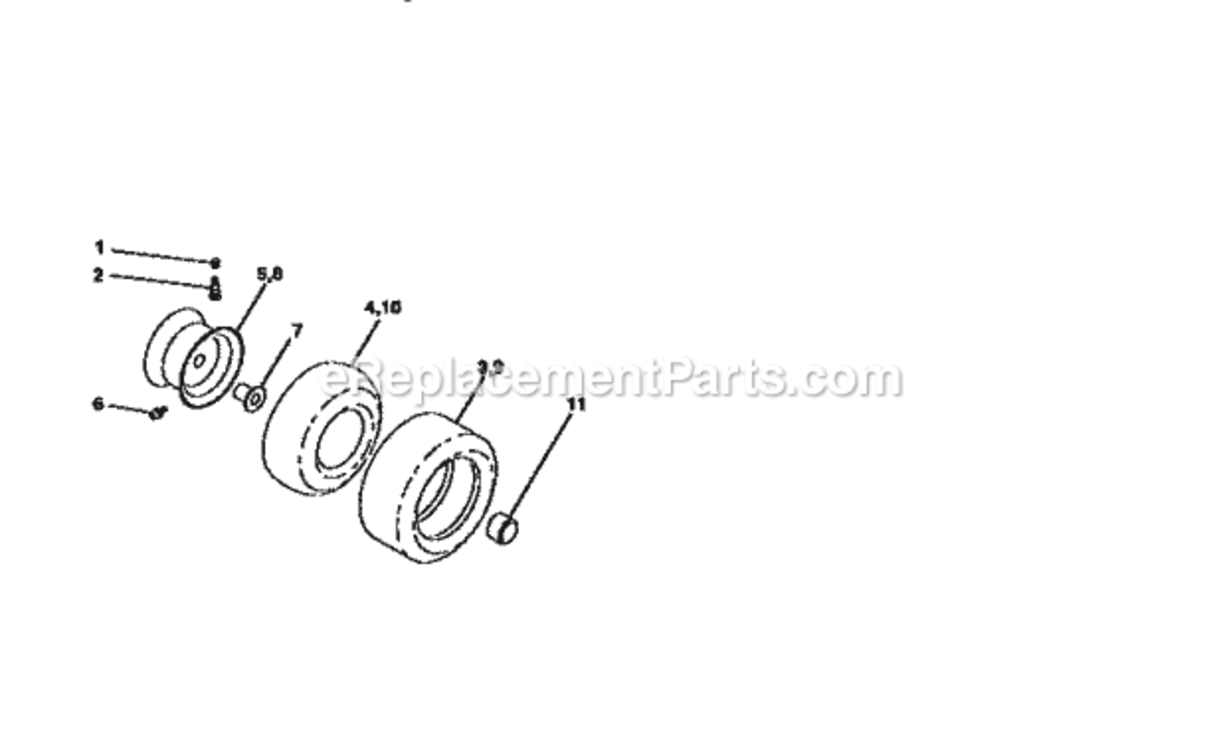 Page G Diagram and Parts List for 917256811  Craftsman Lawn Tractor