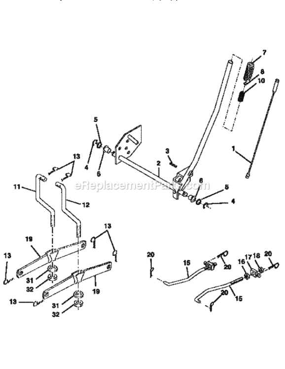 Page I Diagram and Parts List for 917256811  Craftsman Lawn Tractor