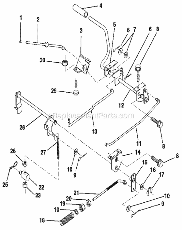 Page K Diagram and Parts List for 917256820  Craftsman Lawn Tractor