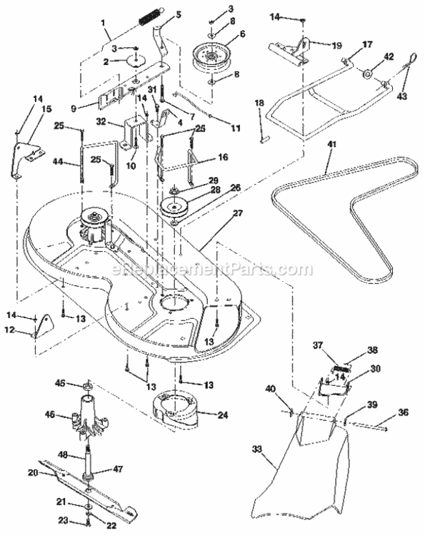 Page P Diagram and Parts List for 917256820  Craftsman Lawn Tractor