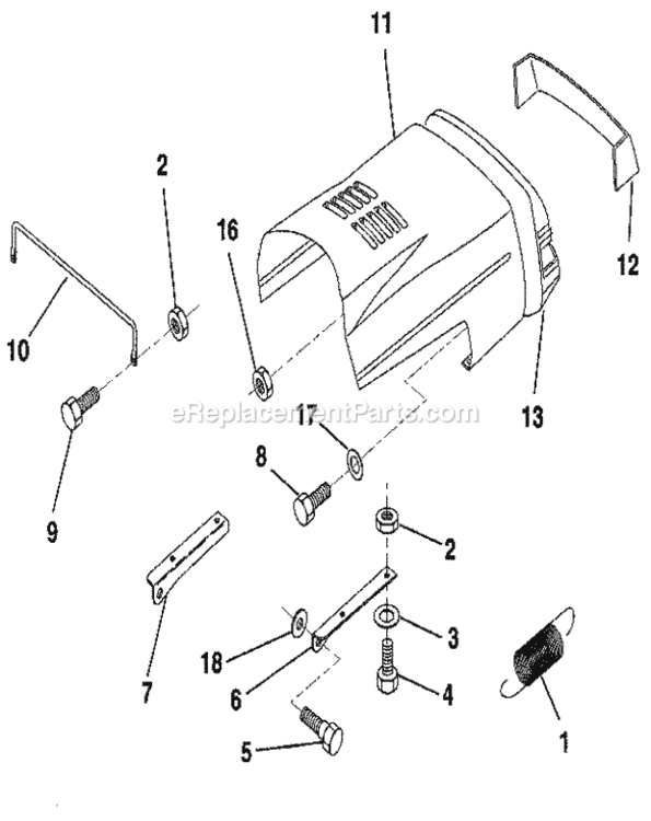 Page D Diagram and Parts List for 917256820  Craftsman Lawn Tractor