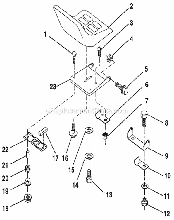 Page F Diagram and Parts List for 917256820  Craftsman Lawn Tractor