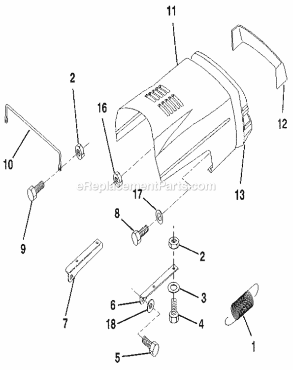 Page D Diagram and Parts List for 917256850  Craftsman Lawn Tractor
