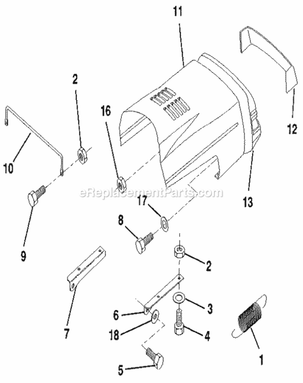 Page D Diagram and Parts List for 917256851  Craftsman Lawn Tractor