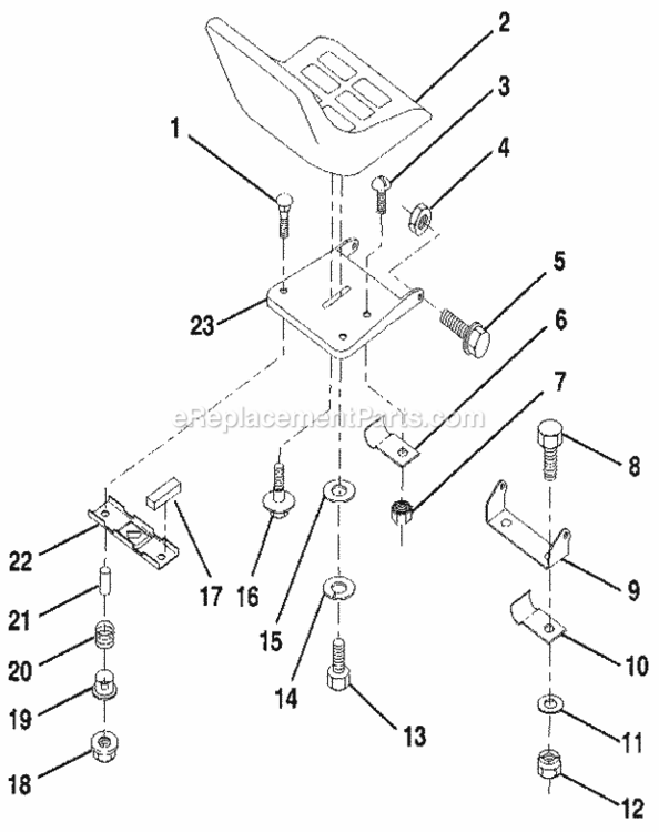 Page F Diagram and Parts List for 917256851  Craftsman Lawn Tractor