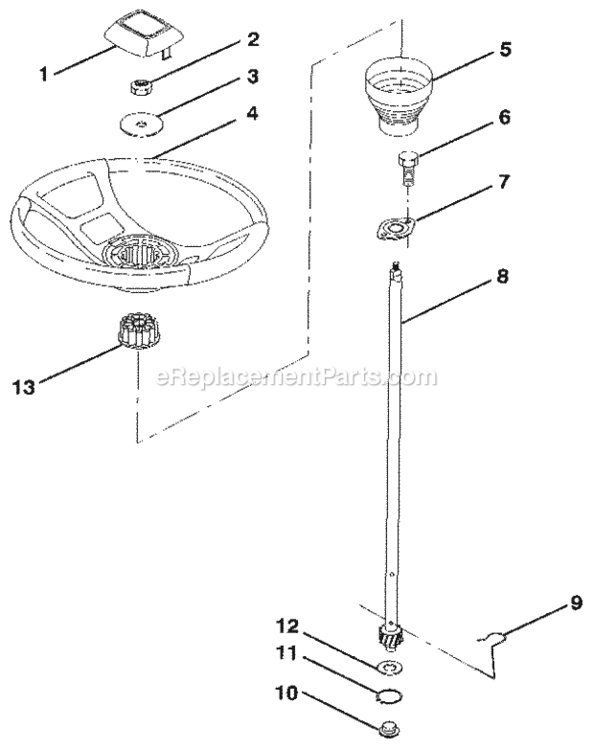 Page H Diagram and Parts List for 917256851  Craftsman Lawn Tractor