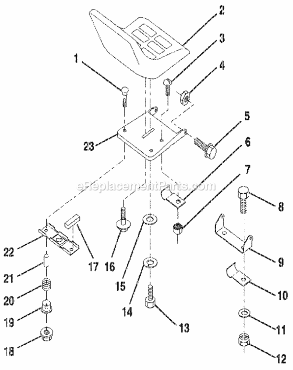 Page D Diagram and Parts List for 917256880  Craftsman Lawn Tractor
