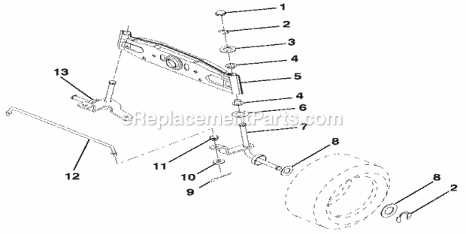 Page J Diagram and Parts List for 917256881  Craftsman Lawn Tractor