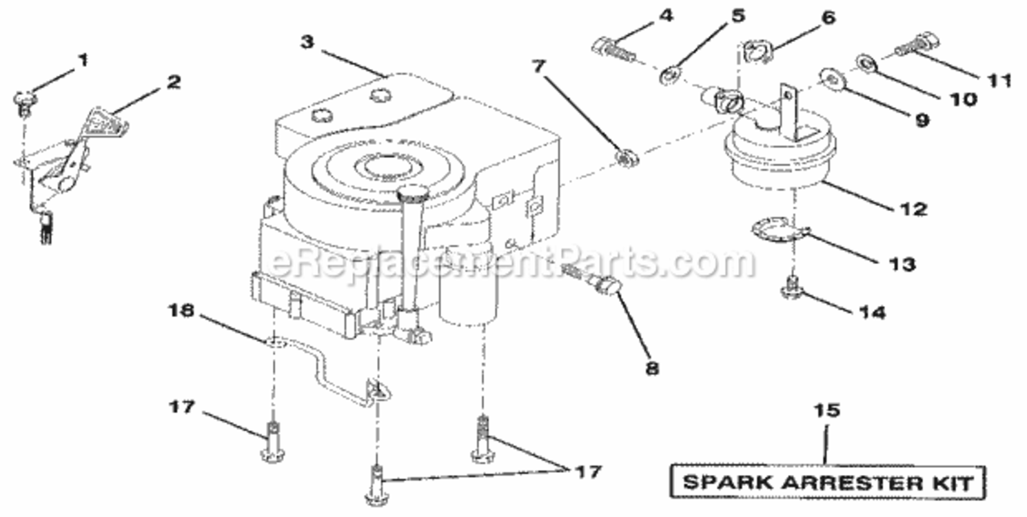 Page L Diagram and Parts List for 917256881  Craftsman Lawn Tractor