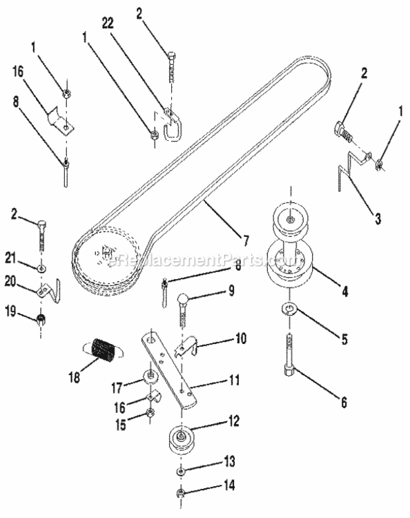 Page M Diagram and Parts List for 917256881  Craftsman Lawn Tractor
