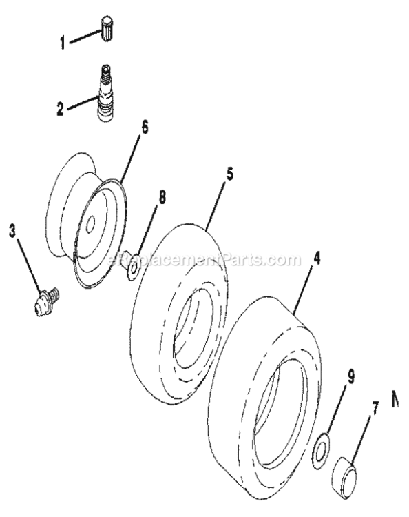Page B Diagram and Parts List for 917256881  Craftsman Lawn Tractor