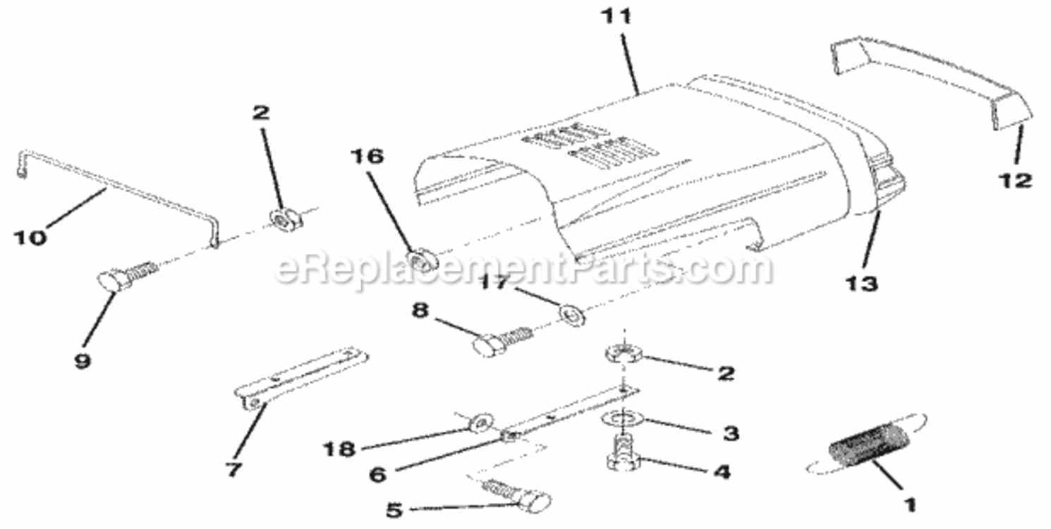Page D Diagram and Parts List for 917256881  Craftsman Lawn Tractor