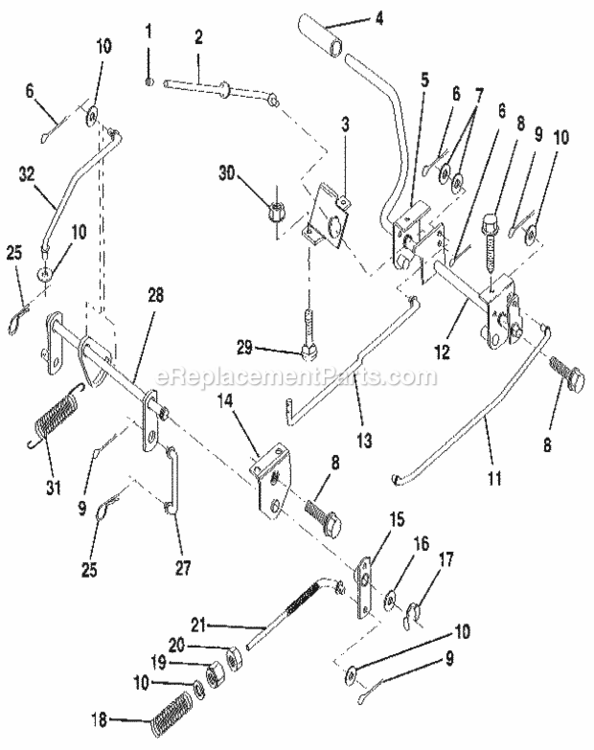 Page K Diagram and Parts List for 917256920  Craftsman Lawn Tractor