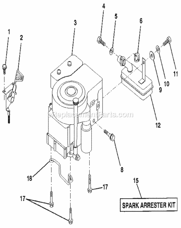 Page L Diagram and Parts List for 917256921  Craftsman Lawn Tractor