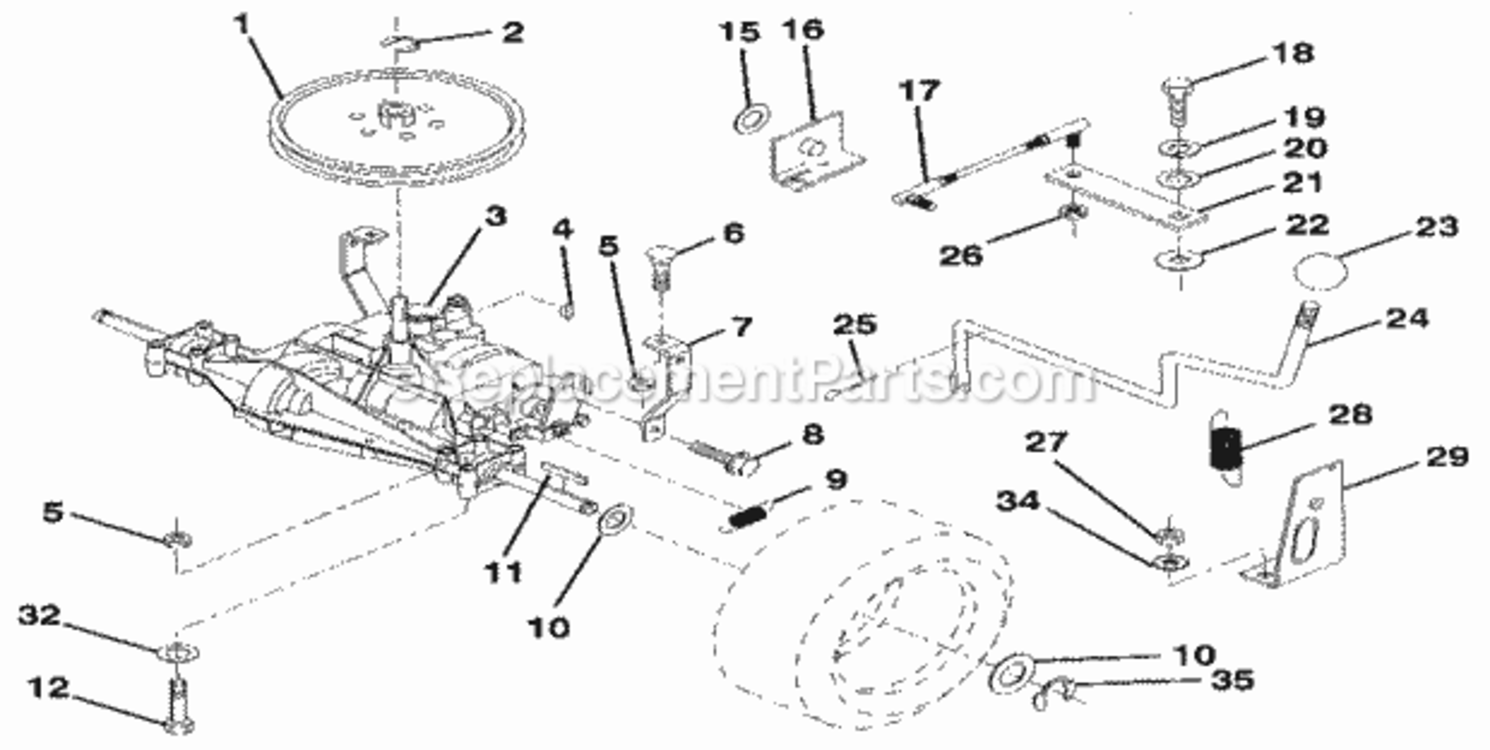 Page N Diagram and Parts List for 917256921  Craftsman Lawn Tractor