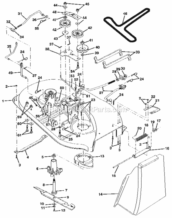 Page P Diagram and Parts List for 917256921  Craftsman Lawn Tractor