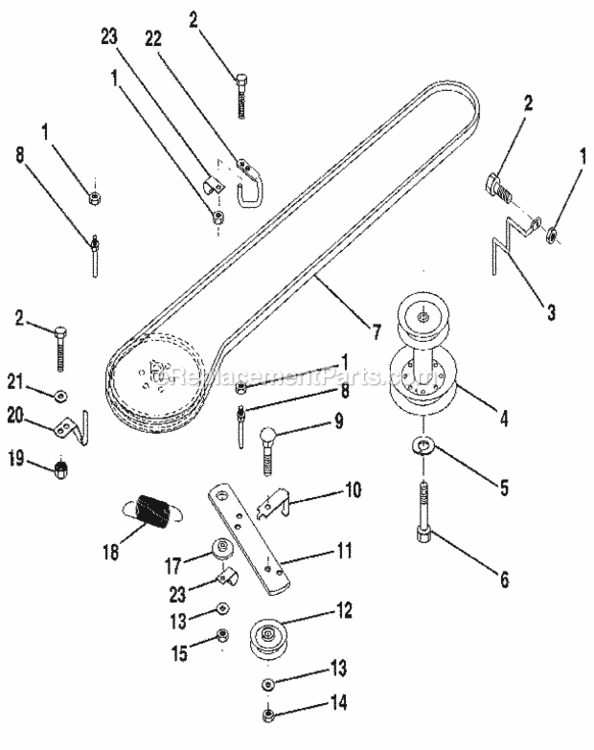 Page K Diagram and Parts List for 917256922  Craftsman Lawn Tractor