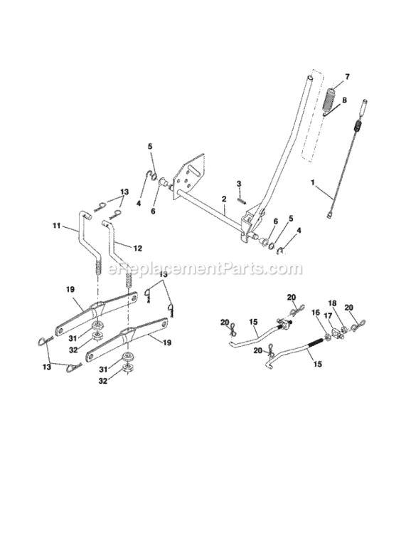 Page I Diagram and Parts List for 917256970  Craftsman Lawn Tractor