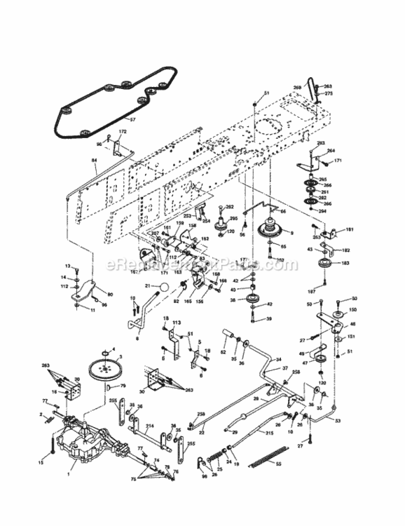 Page C Diagram and Parts List for 917256990  Craftsman Lawn Tractor