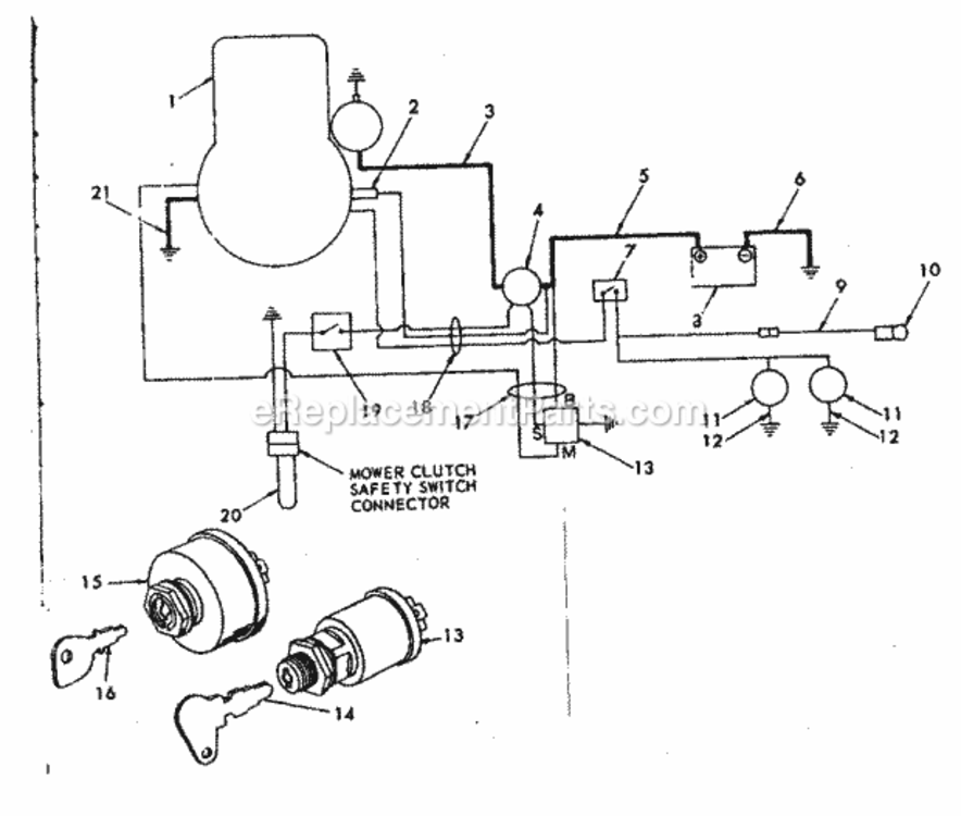 Page C Diagram and Parts List for 91725710  Craftsman Lawn Tractor