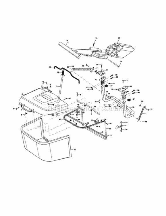 Page K Diagram and Parts List for 917257150  Craftsman Lawn Tractor