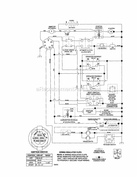 Page L Diagram and Parts List for 917257150  Craftsman Lawn Tractor