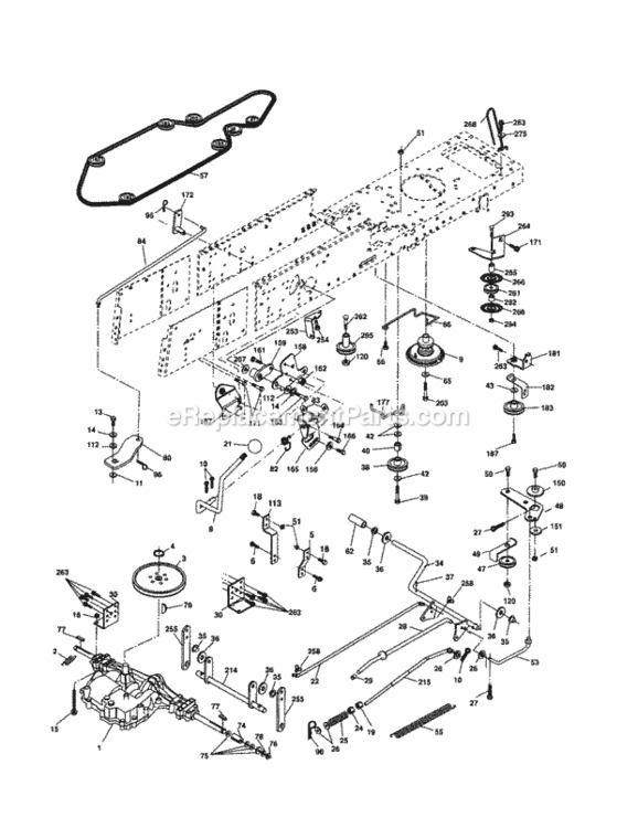 Page C Diagram and Parts List for 917257150  Craftsman Lawn Tractor