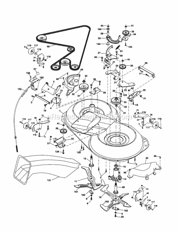 Page I Diagram and Parts List for 917257150  Craftsman Lawn Tractor