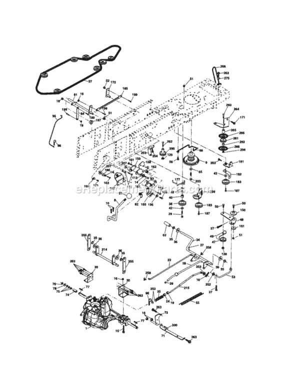 Page C Diagram and Parts List for 917257161  Craftsman Lawn Tractor