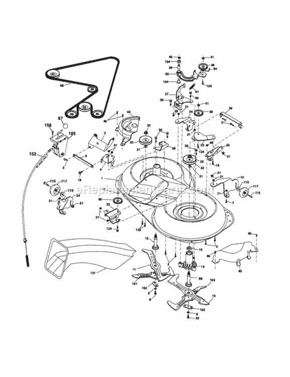 Page J Diagram and Parts List for 917257190  Craftsman Lawn Tractor