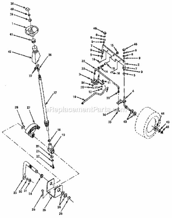 Page D Diagram and Parts List for 917257210  Craftsman Lawn Tractor