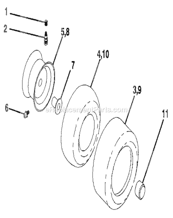 Page G Diagram and Parts List for 917257210  Craftsman Lawn Tractor