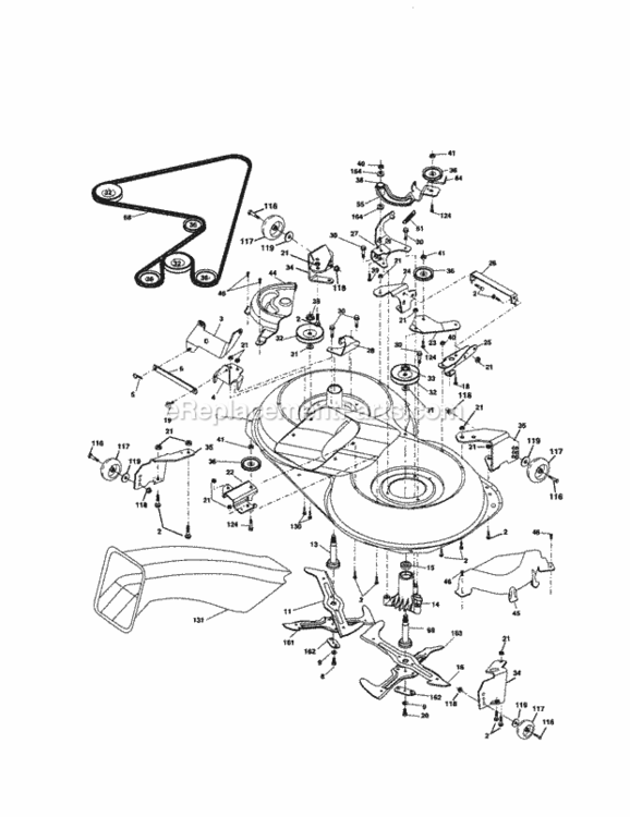 Page I Diagram and Parts List for 917257250  Craftsman Lawn Tractor