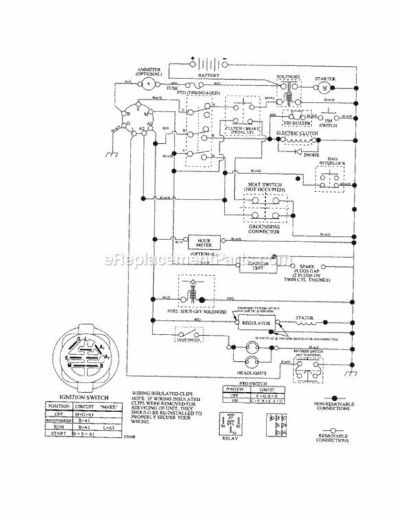 Page L Diagram and Parts List for 917257251  Craftsman Lawn Tractor