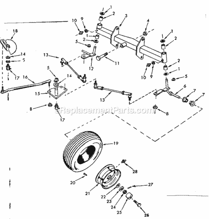 Page C Diagram and Parts List for 91725730  Craftsman Lawn Tractor