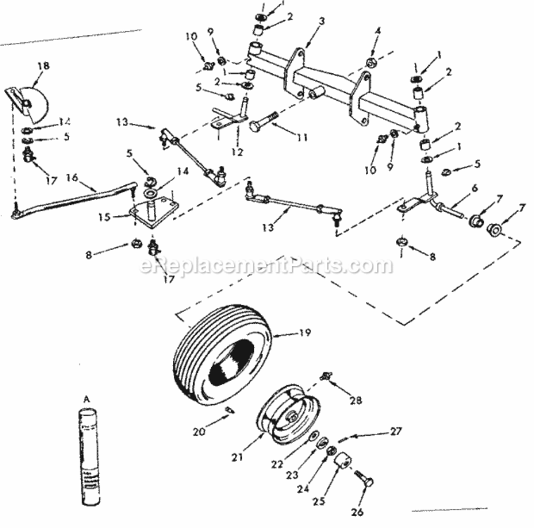 Page B Diagram and Parts List for 91725731  Craftsman Lawn Tractor