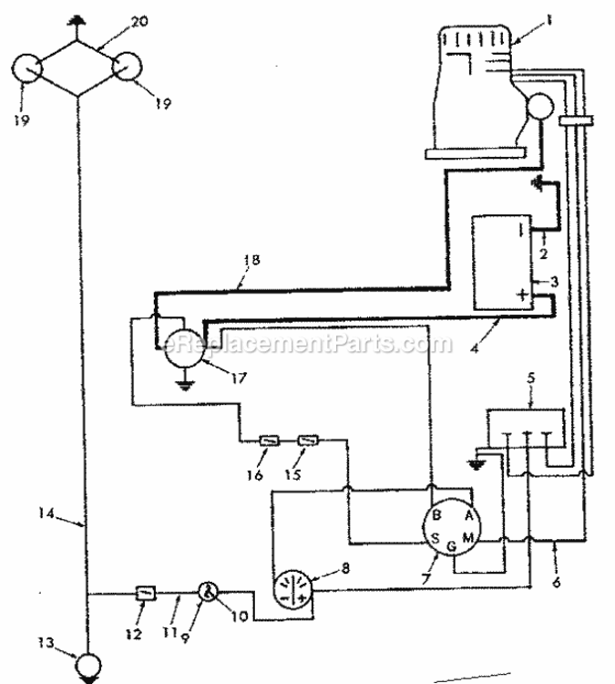 Page F Diagram and Parts List for 91725731  Craftsman Lawn Tractor