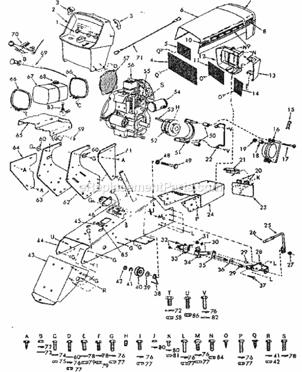 Page A Diagram and Parts List for 91725741  Craftsman Lawn Tractor