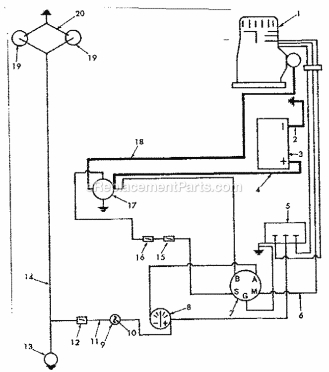 Page F Diagram and Parts List for 91725741  Craftsman Lawn Tractor