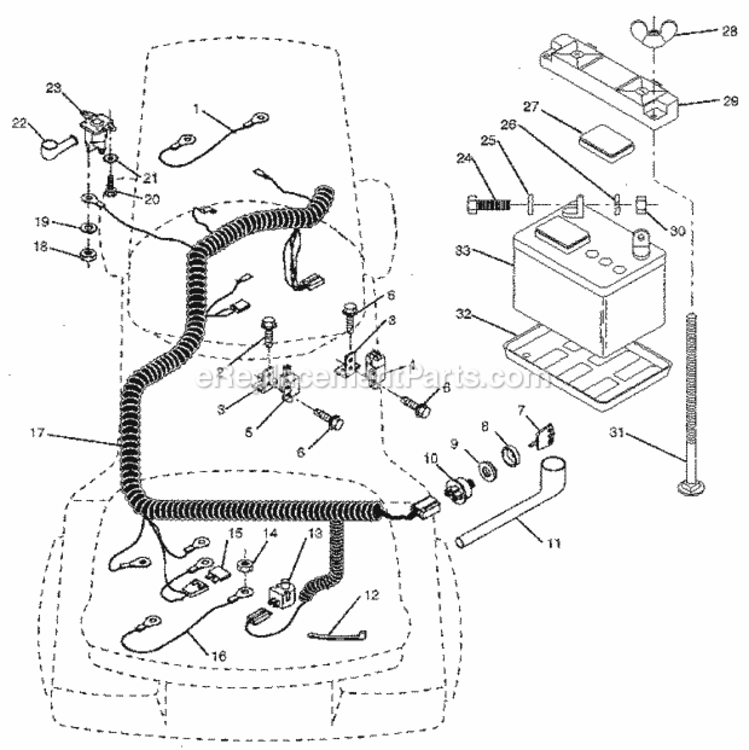 Page A Diagram and Parts List for 917257460  Craftsman Lawn Tractor
