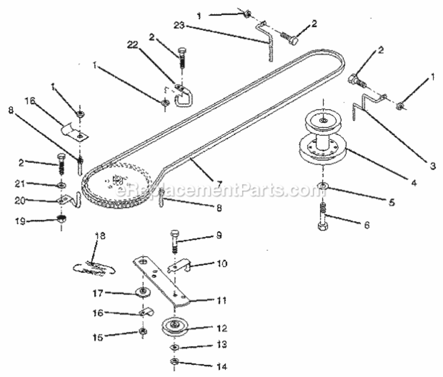 Page K Diagram and Parts List for 917257460  Craftsman Lawn Tractor