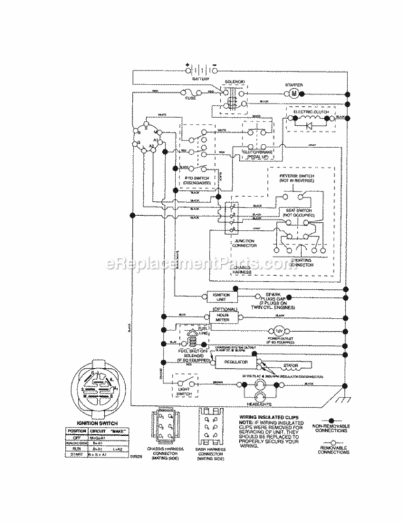 Page K Diagram and Parts List for 917257490  Craftsman Lawn Tractor