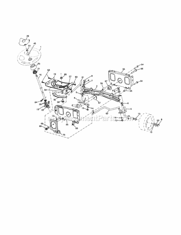 Page C Diagram and Parts List for 917257490  Craftsman Lawn Tractor
