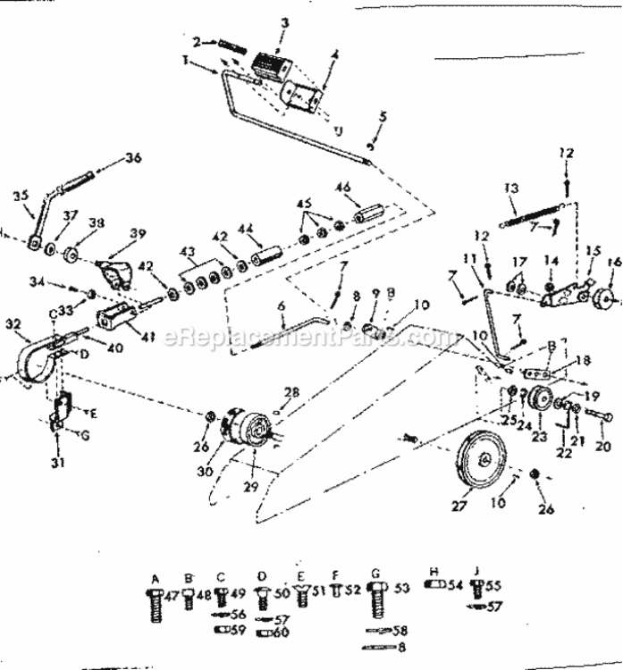 Page D Diagram and Parts List for 91725751  Craftsman Lawn Tractor