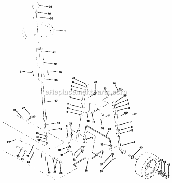 Page D Diagram and Parts List for 917257550  Craftsman Lawn Tractor