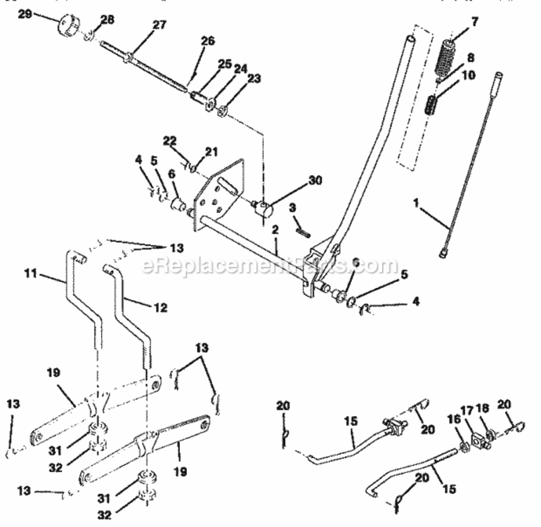 Page I Diagram and Parts List for 917257550  Craftsman Lawn Tractor
