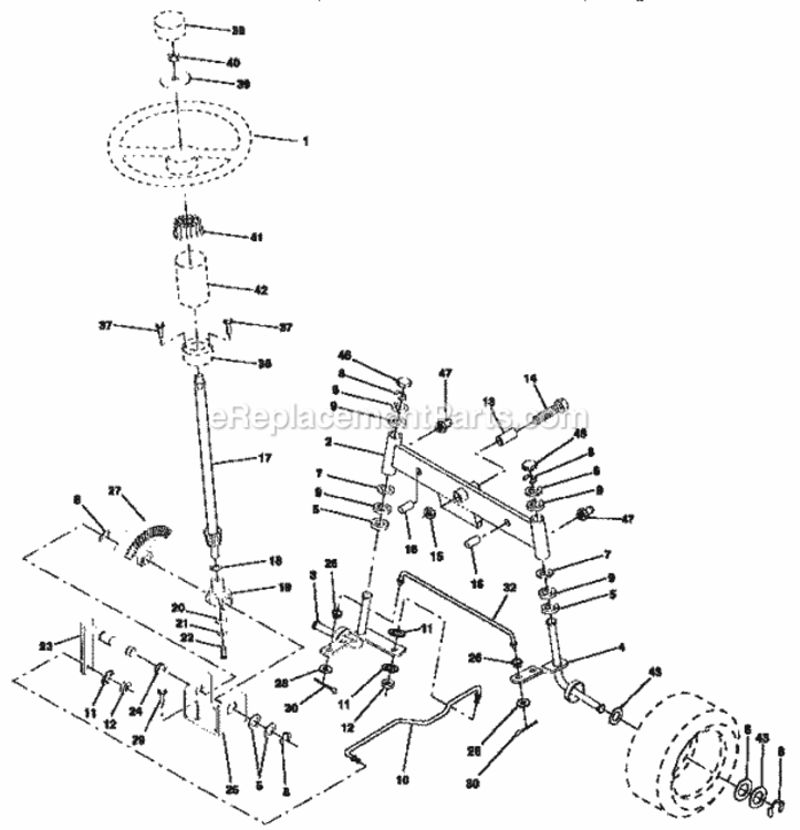 Page D Diagram and Parts List for 917257551  Craftsman Lawn Tractor